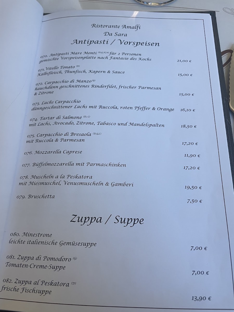 Ristorante Amalfi Menu - Image 5